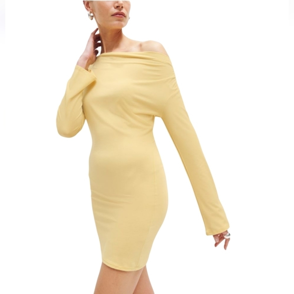 Reformation Eveline Yellow Dress Size Meduim NWT
